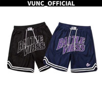 Quần short bóng rổ VUNC thêu phong cách thể thao có chữ cái giản dị