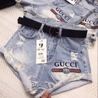 Quần short bò/quần short jean nữ rách lai siêu đẹp