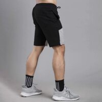 Quần short cao cấp Gymmax vải nỉ da cá phối màu - Gymmax C0701