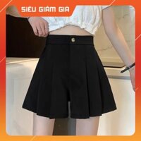 quần short cạp cao xếp ly, quần đùi xếp ly chun sau Free ship