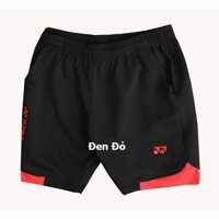 Quần Short Cầu Lông Nam Nữ Yonex KPRO67 Đen Đỏ