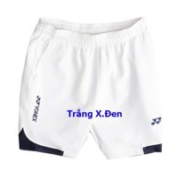 Quần Short Cầu Lông Nam Nữ Yonex KPRO67 Trắng Xanh Đen