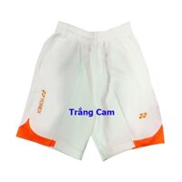 Quần Short Cầu Lông Nam Nữ Yonex KPRO67 Trắng Cam