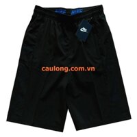 Quần Short Cầu Lông Nam Vải Dù 1432 Đen Xanh