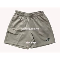 Quần Short Cầu Lông Nam Yonex Logo Xám Nhạt
