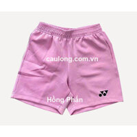 Quần Short Cầu Lông Nam Yonex Logo Hồng Phấn