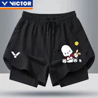 Quần Short Cầu Lông Victor 2024 Sản Phẩm Mới Quần Short Cầu Lông Thi Đấu Quần Short Unisex Màu Trơn Nhanh Khô Chạy Quần Short Lưới Nhanh Khô Bóng Bàn Quần Short Quần Short Tennis