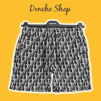 Quần Short CD Hoạ Tiết Chữ Monogram Siêu Đẹp - Quần Đùi Nam Nữ C.D Chất Gió Cao Cấp QG411