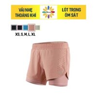 Quần Short Chạy Bộ Arsuxeo Có Lót Trong B1101 - Siêu Thoáng Khí, Thấm Hút