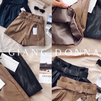 Quần short da cạp cao kèm đai [HÀNG LOẠI 1] chất cực mềm,mix vạn đồ đều ok nhaaa.