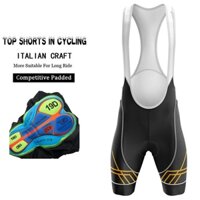 Quần Short Đạp Xe Thoáng Khí Có Đệm Gel 19D Cho Nam