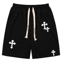 Quần short dây rút nam rãnh mùa hè New American Street Retro Loose High Street Quần thường ngày