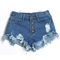 Quần Short Denim B @ S Nữ 2019 Thời Trang Nữ Tua Rua Lỗ Cao Cấp Mùa Hè Quần Jean Ngắn Gợi Cảm Mini Chiến Lợi Phẩm Cho người Phụ Nữ Thời Trang L0524