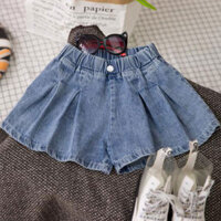 Quần Short Denim Trẻ Em Bé Gái Thời Trang Rách Rời Quần Short