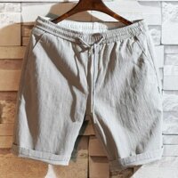 Quần Short Đũi ANFA Nam Dáng Đẹp Lưng Thun Cao Cấp Size 40-80kg Màu Đen, Xám, Ghi Tối, Rêu SD02