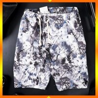 Quần Short Đũi Họa Tiết hoa lá, thời trang đường phố biển ĐẲNG CẤP