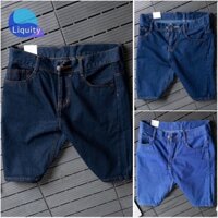 Quần Short Đùi Nam Ngắn Chất Bò LIQUITY Quần Ngố Jean Nam Cotton 3 Màu Cơ Bản Dáng Suông