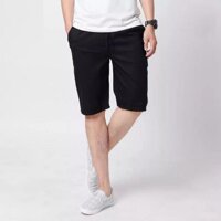 Quần Short Đũi Nam, quần Short trơn nam - Đen - FreeSize