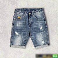 Quần Short Đùi Ngắn Jean Nam rin chất bò nam co giãn HA0011