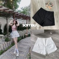 Quần Short Đùi Nữ 2 Lớp Cạp Siêu Cao Vải Kaki Giãn Chuẩn Form Loại 1 TA-95 Samsu.clothing_Saigon