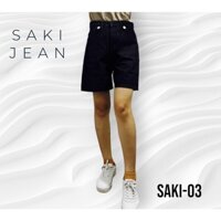 Quần Short Đùi Nữ Jeans Đen SAKI-03