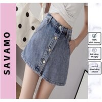 QUẦN SHORT  GIẢ CHÂN VÁY NỮ DENIM CẠP CAO CHẤT JEAN CÓ QUẦN BÊN TRONG SIÊU CÁ TÍNH GIÁ RẺ