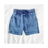 QUẦN SHORT GIẢ JEAN LƯNG THUN CHO CÁC BÉ TRAI NHÍ - CỐM KIDS NT