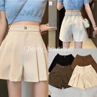 Quần short giả váy xếp ly, Quần đùi nữ giả váy hot trend