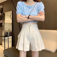 Quần Short Giả Váy Xếp Ly