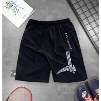 Quần Short Gym Nam Puma01 túi zip su - màu đen