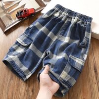 Quần Short Học Sinh 11-14 Tuổi Phong Cách Mới Denim Năm Điểm Quần Kiểm Tra Thời Trang Phù Hợp Với Quần Short Thoáng Khí