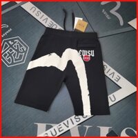 ♞Quần short in họa tiết đa năng Evisu Áo khoác nam COD
