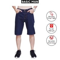 Quần short Jean BASIC MAN màu xanh dương đậm