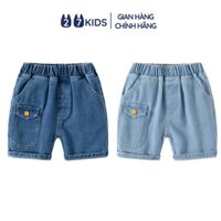 Quần short jean bé trai 27Kids WELLKIDS Quần đùi bò mềm lưng chun nam cho trẻ từ 2-8 tuổi BSJE6