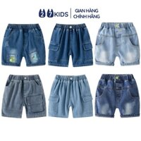 Quần short jean bé trai 27Kids WELLKIDS Quần đùi bò mềm lưng chun nam cho trẻ từ 2-8 tuổi BSJE2
