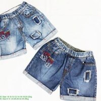 Quần short jean bé trai 142120