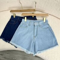 QUẦN SHORT JEAN BIGSIZE NỮ LƯUNG CAO TUA RUA THỜI TRANG HÁCH DÁNG 50-95KG - J1