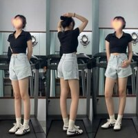 Quần Short Jean Cá Tính Tôn dáng nữ
