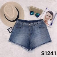 💟Quần Short Jean💟 Cạp Cao Rách Gấu Tua RuaThời Trang Ăn Gian Chiều Dài Chân S1241-S1242