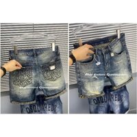 Quần short jean D G nam có họa tiết túi sau,chất vải mềm,co dãn nhẹ.