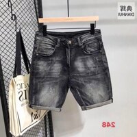 Quần short jean denim nam mẫu mời hottrend, phong cách phù hợp mọi lứa tuổi thời trang Thebeautyhouse99-QT248