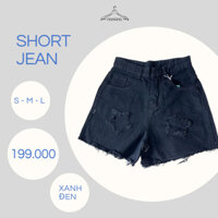 Quần short jean denim nữ co dãn Hàn Quốc