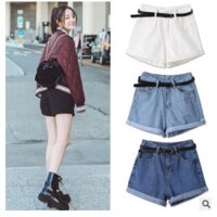 quần short jean kèm belt