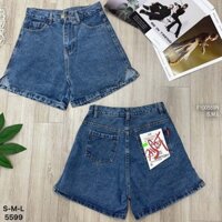 Quần short jean lưng cao tôn dáng