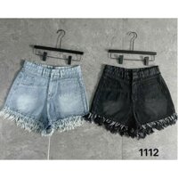 QUẦN SHORT JEAN LƯNG CAO TUA LAI MS1112 BIG SIZE Nữ Women