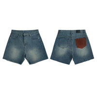 QUẦN SHORT JEAN NAM BASIC - PHỐI TÚI NÂU TÂY - MS 1834