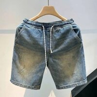 Quần Short Jean Nam Cạp Chun- Quần Short Jean Cực Dễ Phối Chất Denim - QSHORT52
