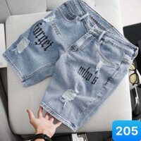 Quần Short Jean Nam chất bò cotton quần lửng jean Quần rin nam ngắn apmen QS8J205 mẫu mới