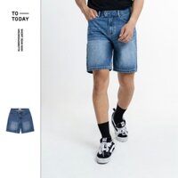Quần Short Jean Nam Chất Vải Jean Cotton Co Giãn Nhẹ Form Straight TOTODAY 12405