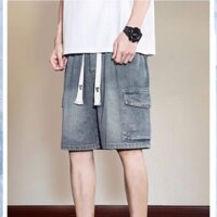 Quần Short Jean Nam Dáng Baggy, Quần Cộc Nam Phong Cách HÀN QUỐC MILOMILA